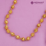 Traditional Maharashtrian Kolhapuri Micro Gold Plaed Dot Mala 4 MM III