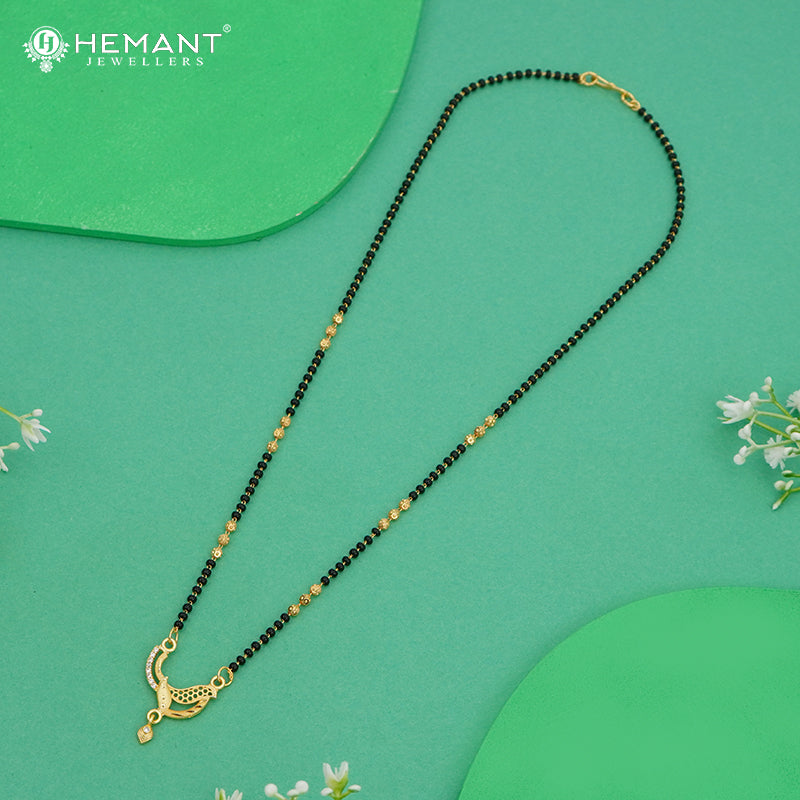 Designer Peacock Motif 18" Mangalsutra - 4909