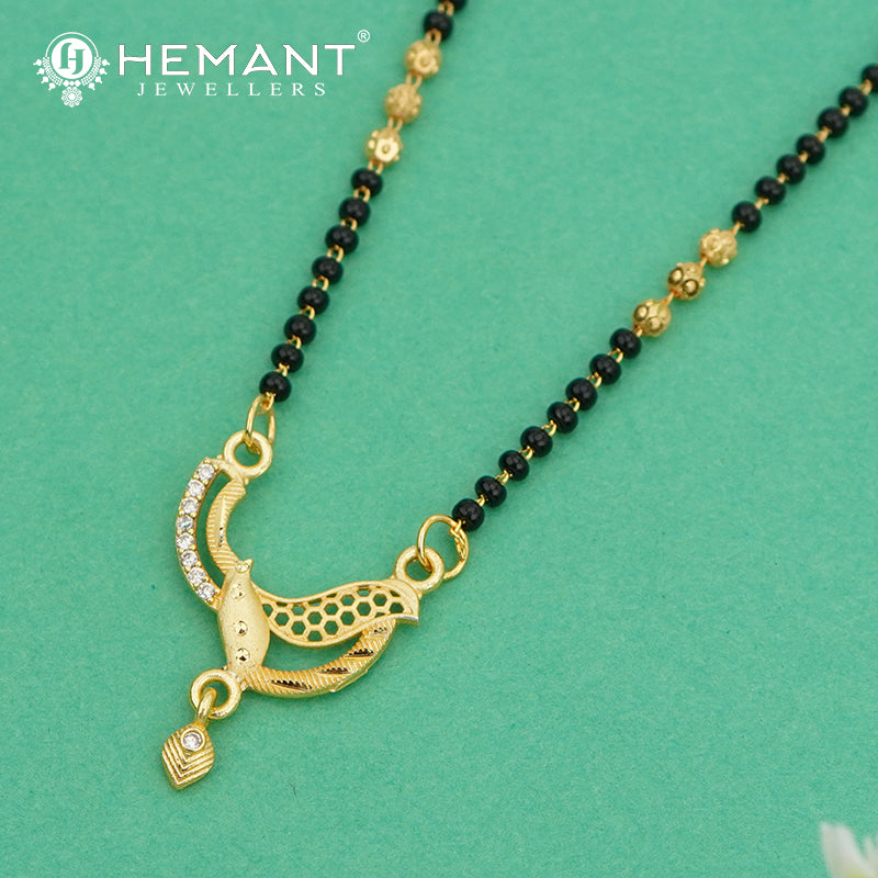 Designer Peacock Motif 18" Mangalsutra - 4909