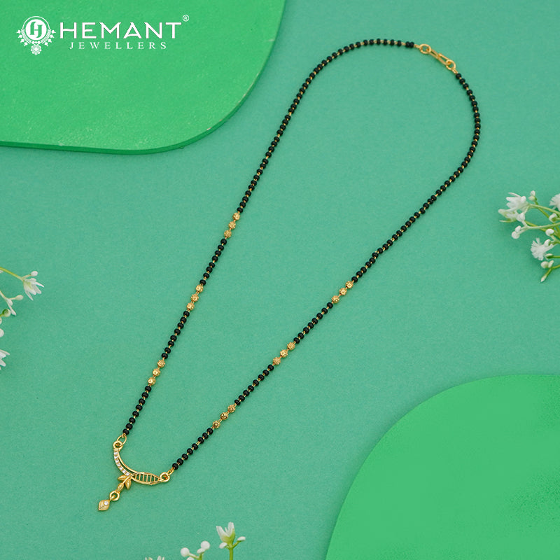 Designer Mangalsutra with Geometric Pendant - 4919