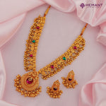 Antique Finish Saaj Jav Geru 3 Panadi 15 Pan Saj Laxmi (with earrings)
