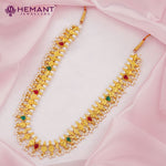 Exquisite Moti Kolhapuri Saaj with Japan-Cultured Pearls