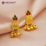 Kolhapuri Jondhale Pot KirthiMukh Pendant Thushi Long | जोंधळे पोत ठुसी (with earrings)