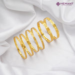 Traditional Forming Bangles (Set of Patli and Bilwar) with beautiful Leaf and Swastik pattern | पाटली आणि बिलवार