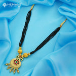 Traditional Maharashtrian Kolhapuri Mangalsutra 3 Jav Peacock