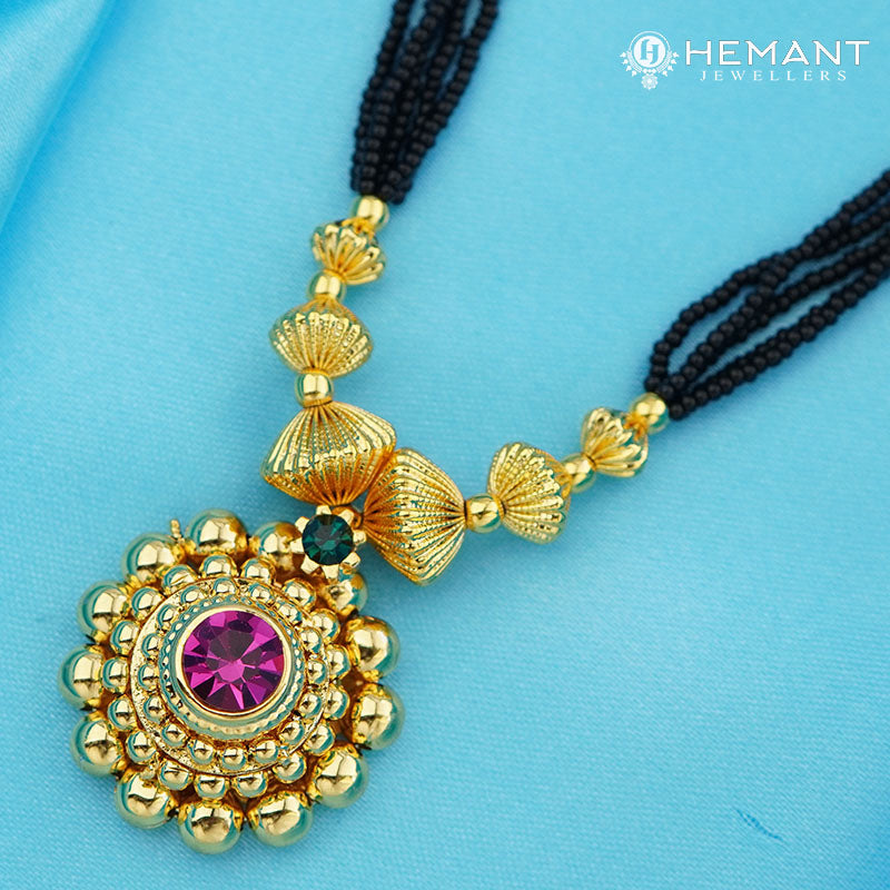 Traditional Maharashtrian Kolhapuri Mangalsutra Utar G Saj 0-2-5