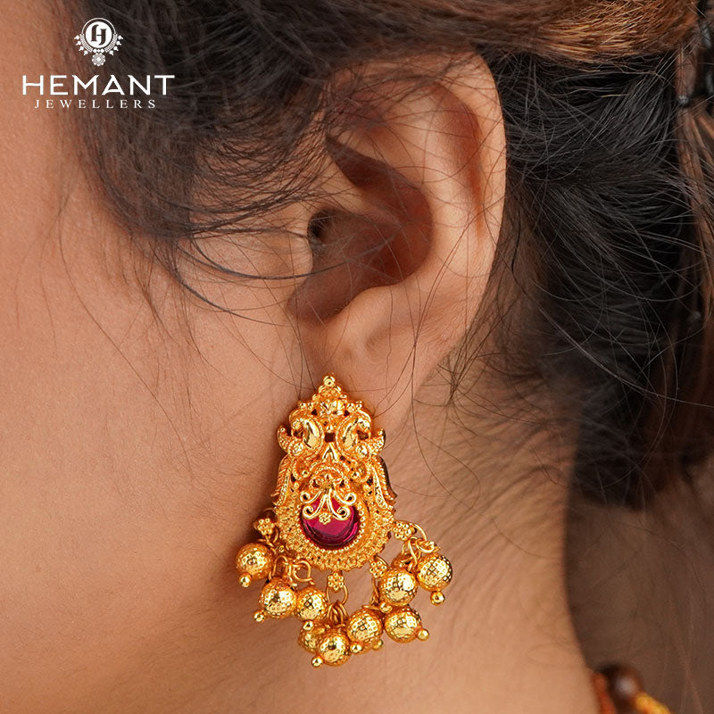 Traditional Maharashtrian Kolhapuri Tops Saj Laxmi (Geru Polished)
