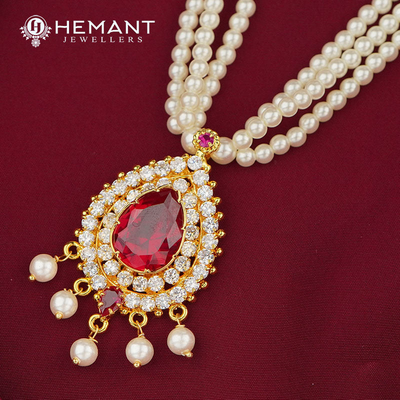 Moti mala with pendant hotsell