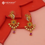 Antique Bridal Combo Necklace Set with Earrings and Maang Tikka - 5404