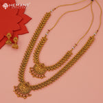 Antique Combo Necklace Set with Earrings - 5466