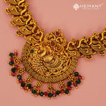 Antique Combo Necklace Set with Earrings - 5460