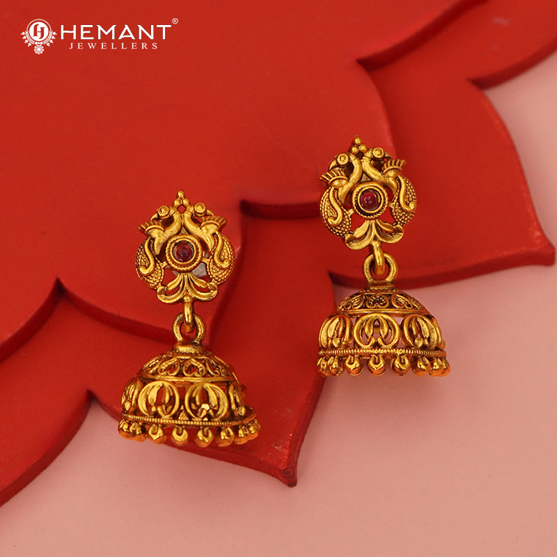 Antique Combo Necklace Set with Earrings - 5460