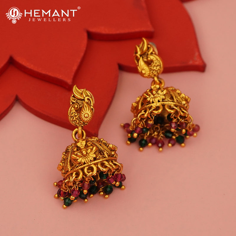 Antique Combo Necklace Set with Earrings - 5473