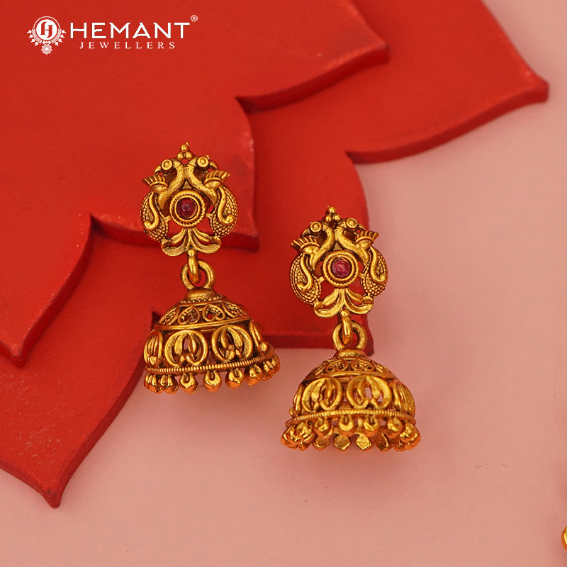 Antique Combo Necklace Set with Earrings - 5466