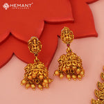 Antique Combo Necklace Set with Earrings - 5459