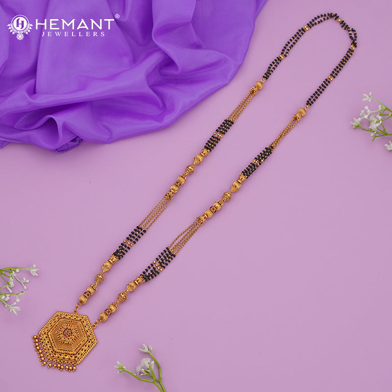 Antique Long Mangalsutra - 4002