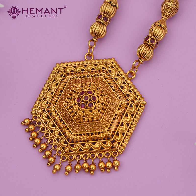 Antique Long Mangalsutra - 4002