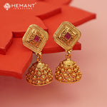 Antique Long Necklace Set with Earrings - 3989-4009 