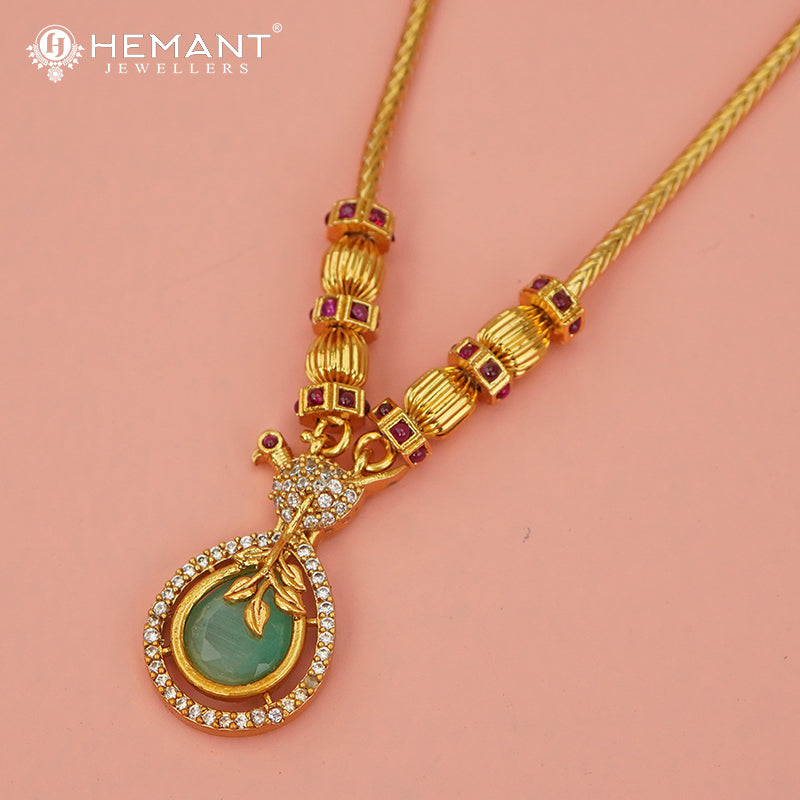 Antique Necklace Set with Earrings - 3924-46 