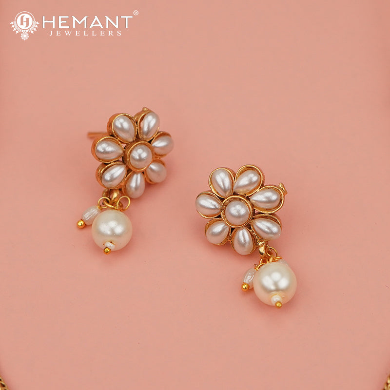 Antique Necklace Set with Earrings - 3951-4642 