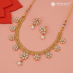 Antique Necklace Set with Earrings - 3951-4642 