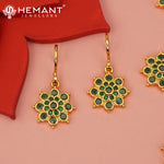 Antique Necklace Set with Earrings - 3953-55 