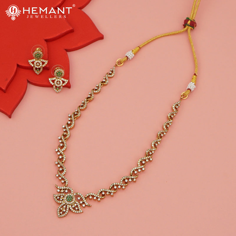 Antique Necklace Set with Earrings - 3991-4020 