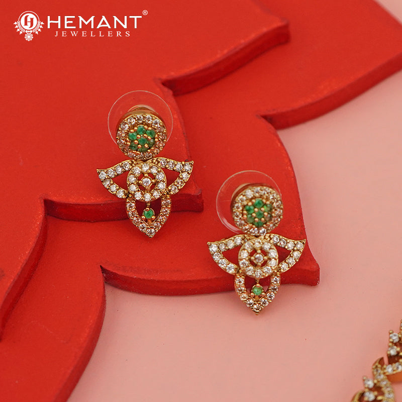 Antique Necklace Set with Earrings - 3991-4020 