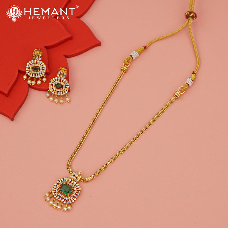 Antique Necklace Set with Earrings - 4405-4542 