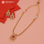 Antique Necklace Set with Earrings - 4405-4542 