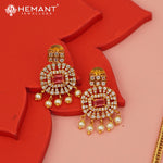 Antique Necklace Set with Earrings - 4405-4542 