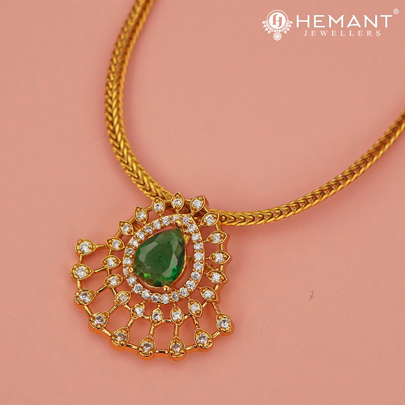 Antique Necklace Set with Earrings - 4544-45 