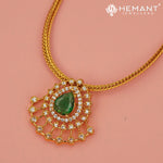 Antique Necklace Set with Earrings - 4544-45 