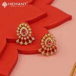 Antique Necklace Set with Earrings - 4544-45 