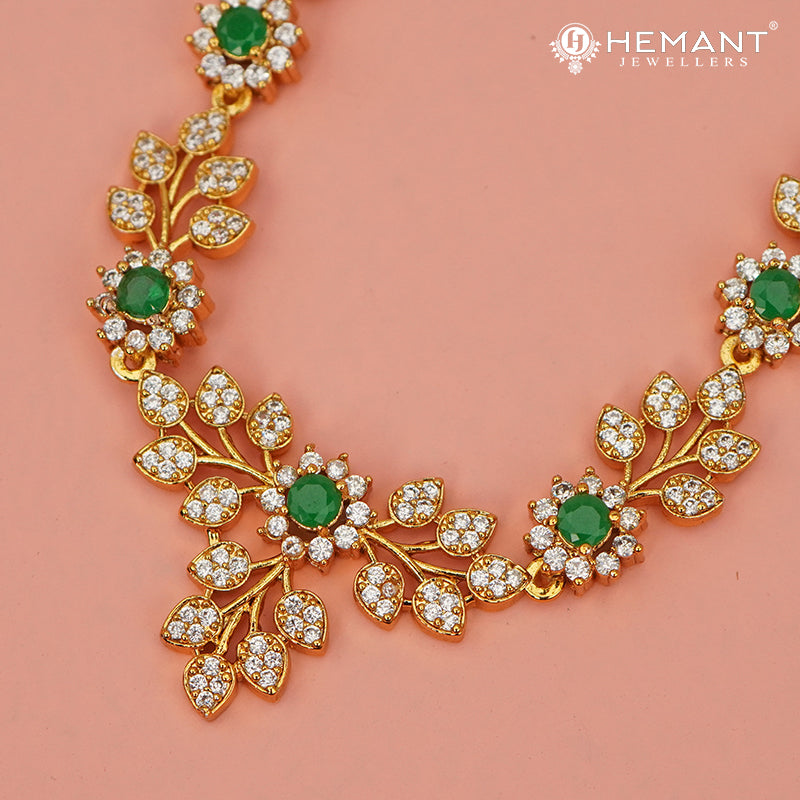 Antique Necklace Set with Earrings - 4546-49 