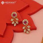 Antique Necklace Set with Earrings - 4546-49 