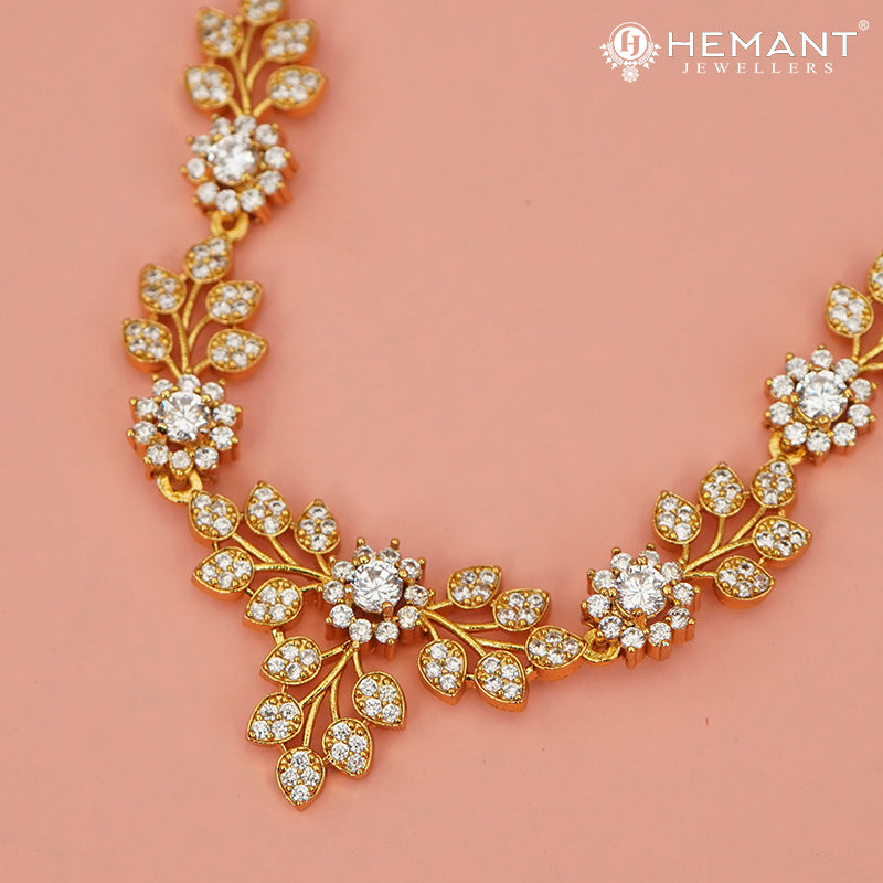 Antique Necklace Set with Earrings - 4546-49 