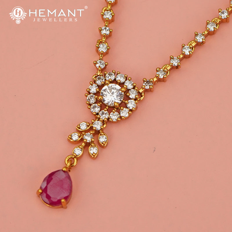 Antique Necklace Set with Earrings - 4546-49 