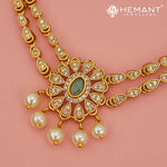 Antique Necklace Set with Earrings - 4569-605 