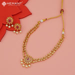 Antique Necklace Set with Earrings - 4569-605 