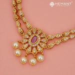 Antique Necklace Set with Earrings - 4569-605 