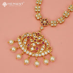 Antique Necklace Set with Earrings - 4575-610 