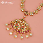 Antique Necklace Set with Earrings - 4575-610 