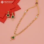 Antique Necklace Set with Earrings - 4832-95 