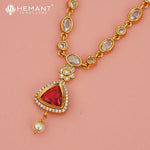 Antique Necklace Set with Earrings - 4832-95 