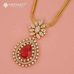 Antique Necklace Set with Earrings - 5413-14 