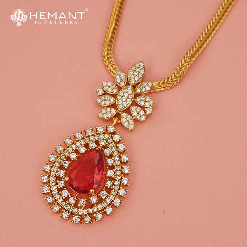 Antique Necklace Set with Earrings - 5413-14 