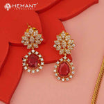 Antique Necklace Set with Earrings - 5413-14 