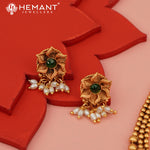 Antique Necklace Set with Earrings - 5415-17 