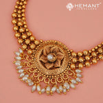 Antique Necklace Set with Earrings - 5415-17 